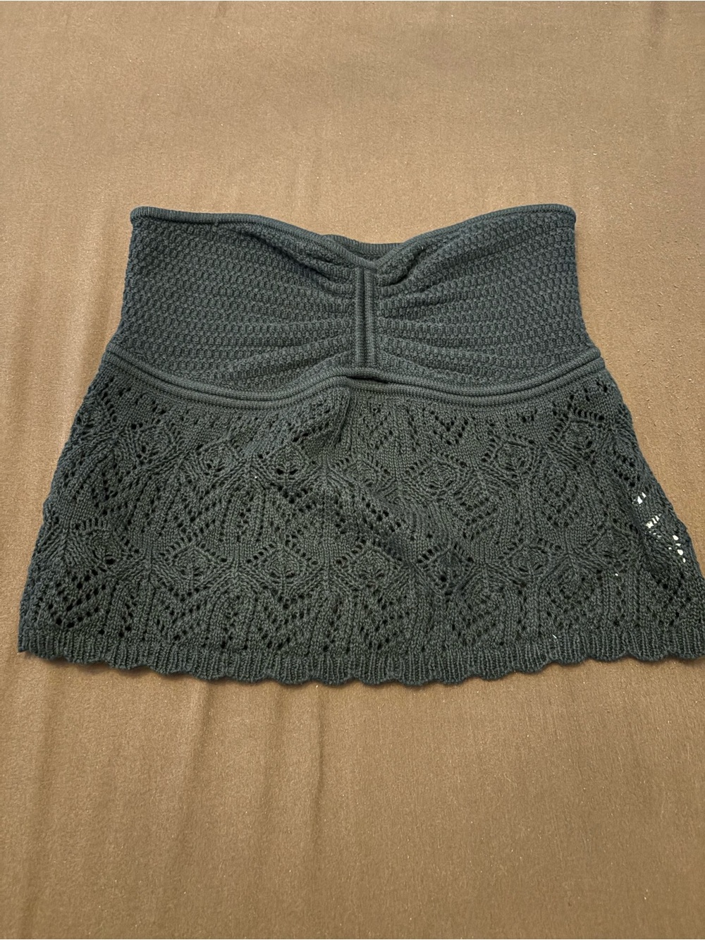 NWT American Eagle Crochet Tube Top in Black sz M